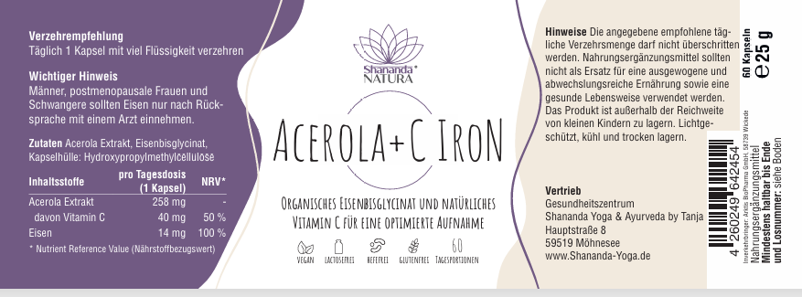 Acerola + C Iron