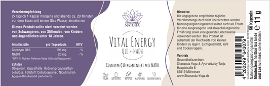 Vital Energy Q10+NADH