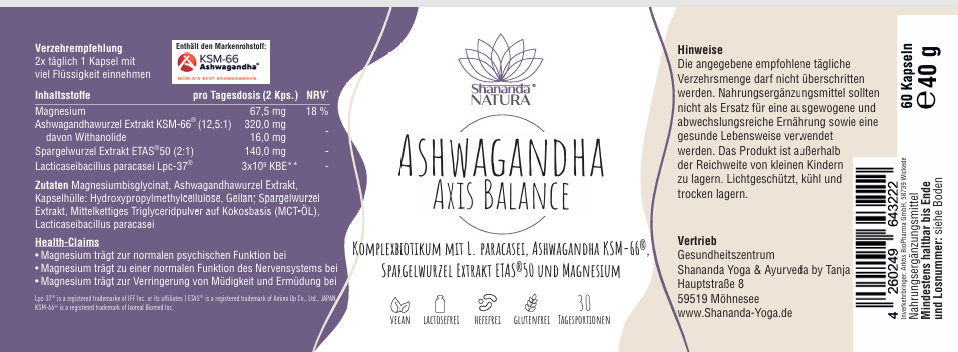 Ashwagandha Axis Balance®